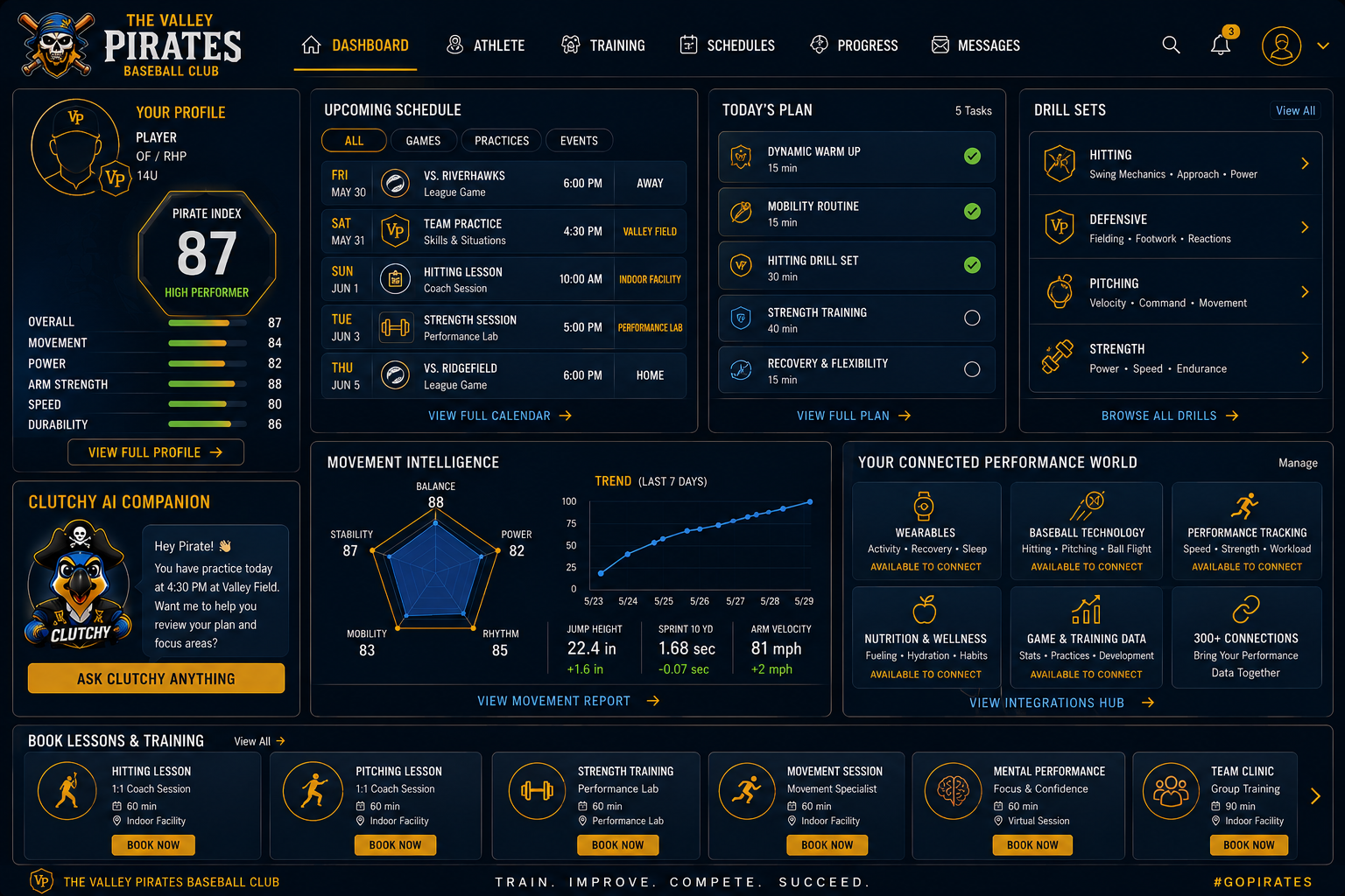 Valley Pirates Baseball Intelligence Dashboard